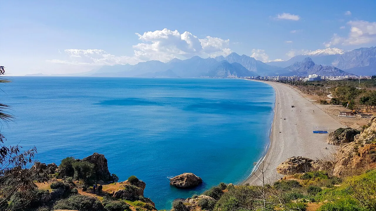 Konyaaltı coastline in Antalya
