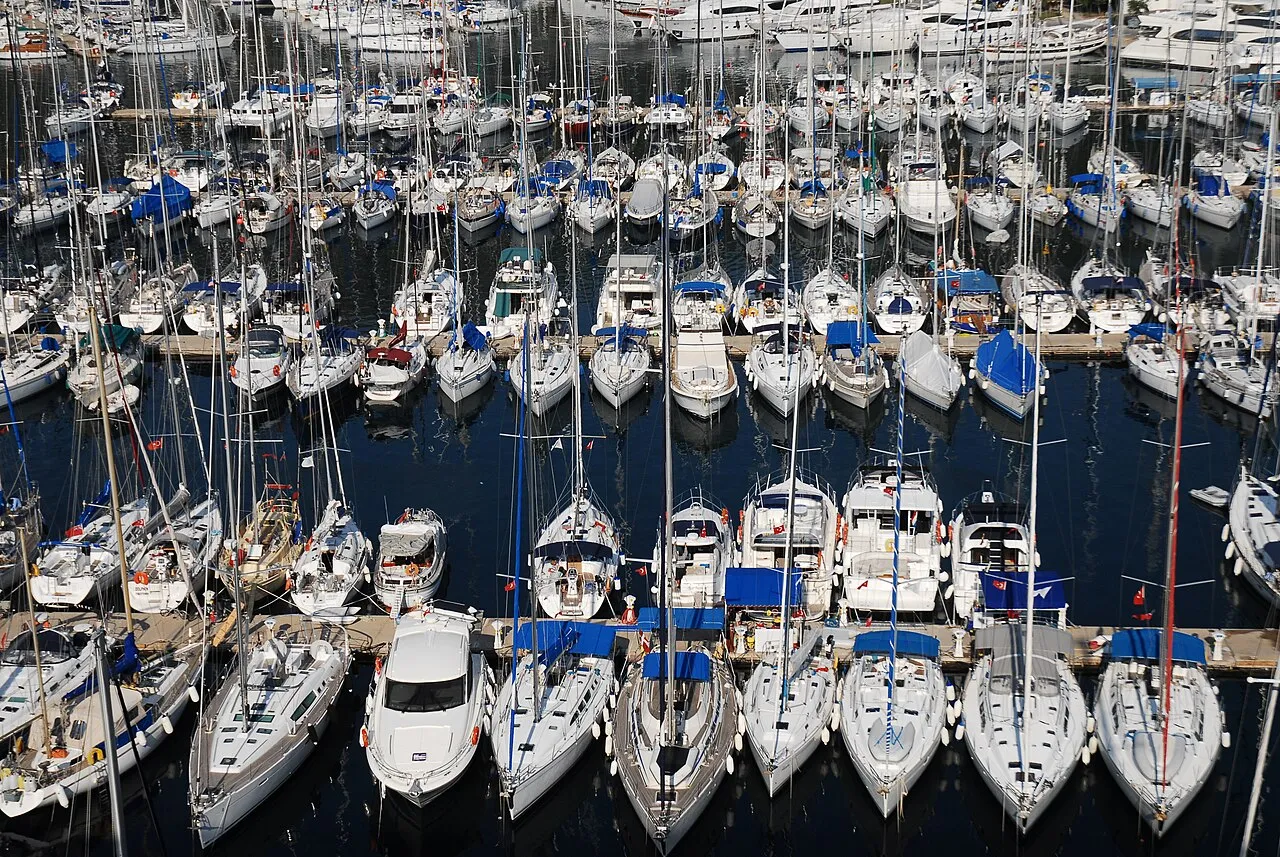 Boats in Marmaris harbour