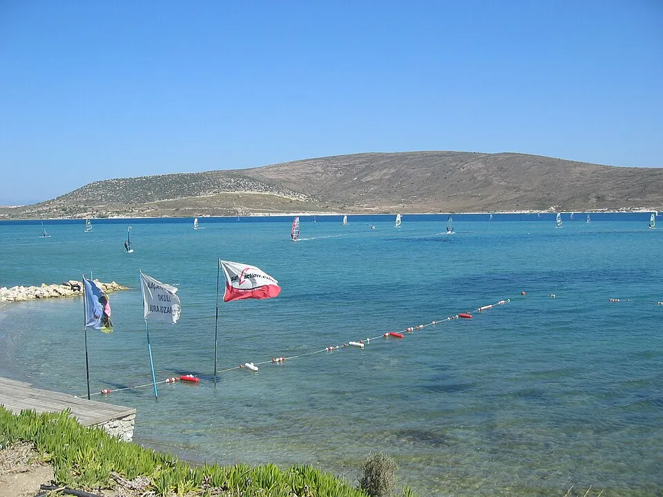 Windsurfing in Alaçatı, October 2009